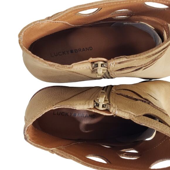 LUCKY BRAND Womens 8.5 Gezana Cutout Suede Bootie NEW - Picture 9 of 12